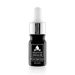 reload night serum for men. Black glass bottle protecting the product from UV light.